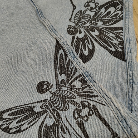 Hot Topic Skeleton Fairy Straight Leg Jeans - Picture 4 of 6